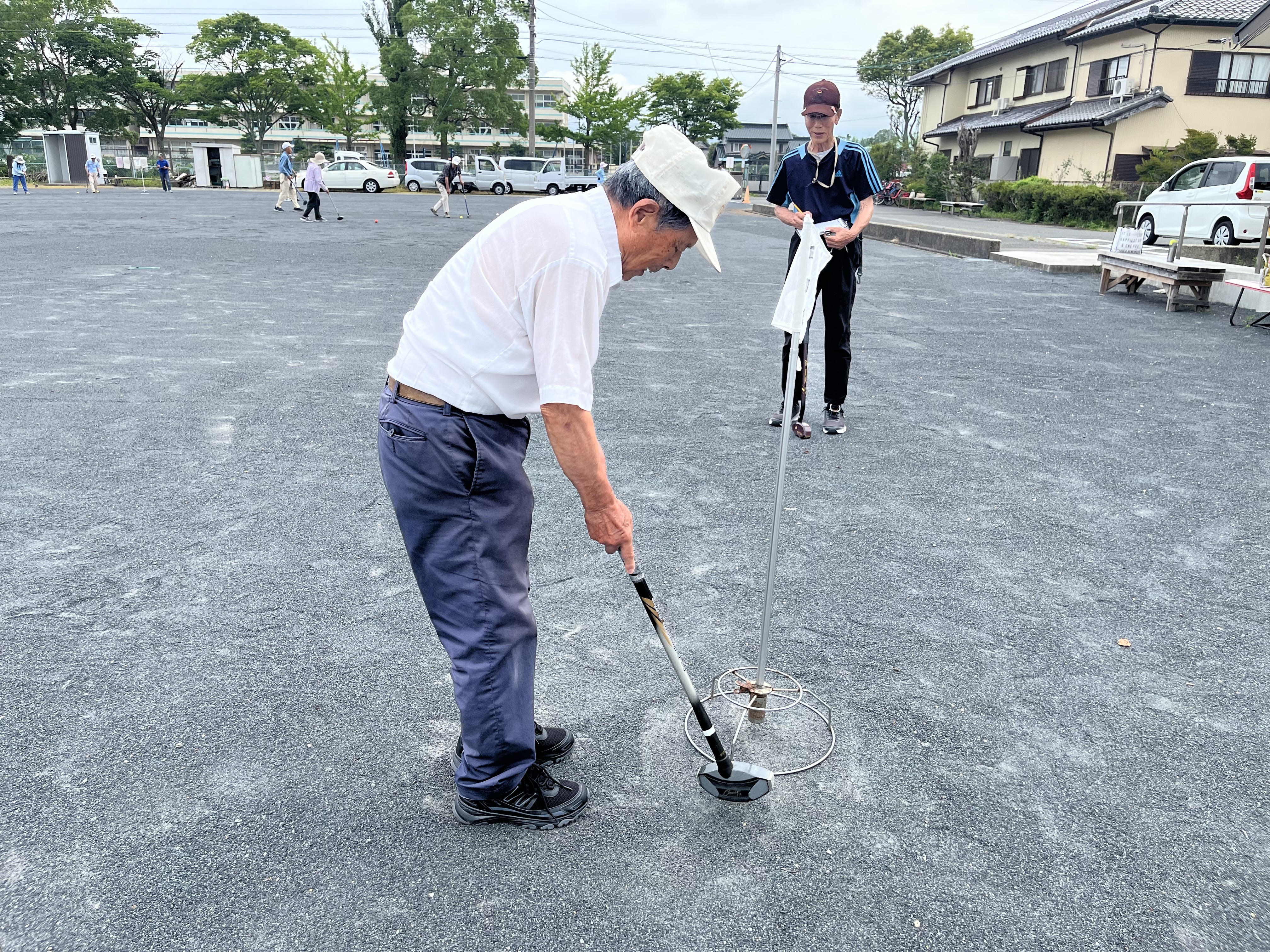 暑さに負けずにプレー