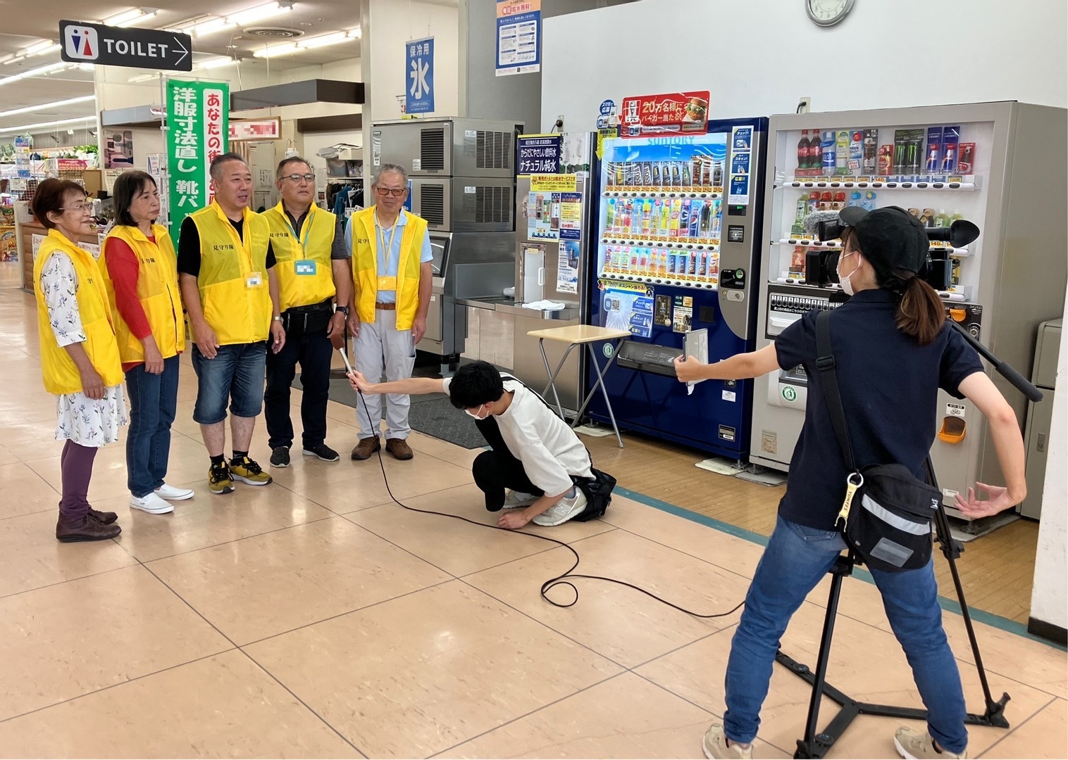 ラッキータウンテレビの取材の様子(2)