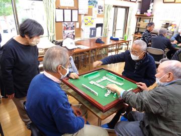 自治会の用で集会所にいらした方も見学