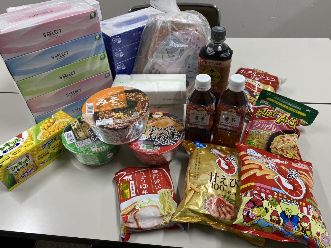 フードドライブで集まった食糧