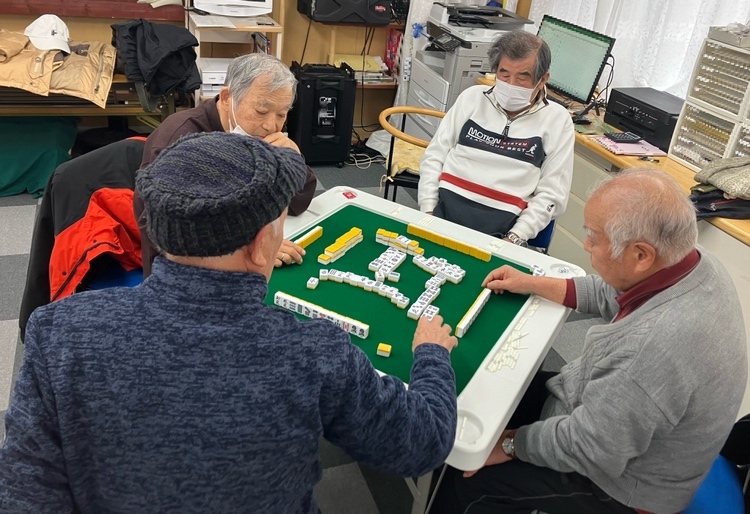 マージャン大会の様子(1)