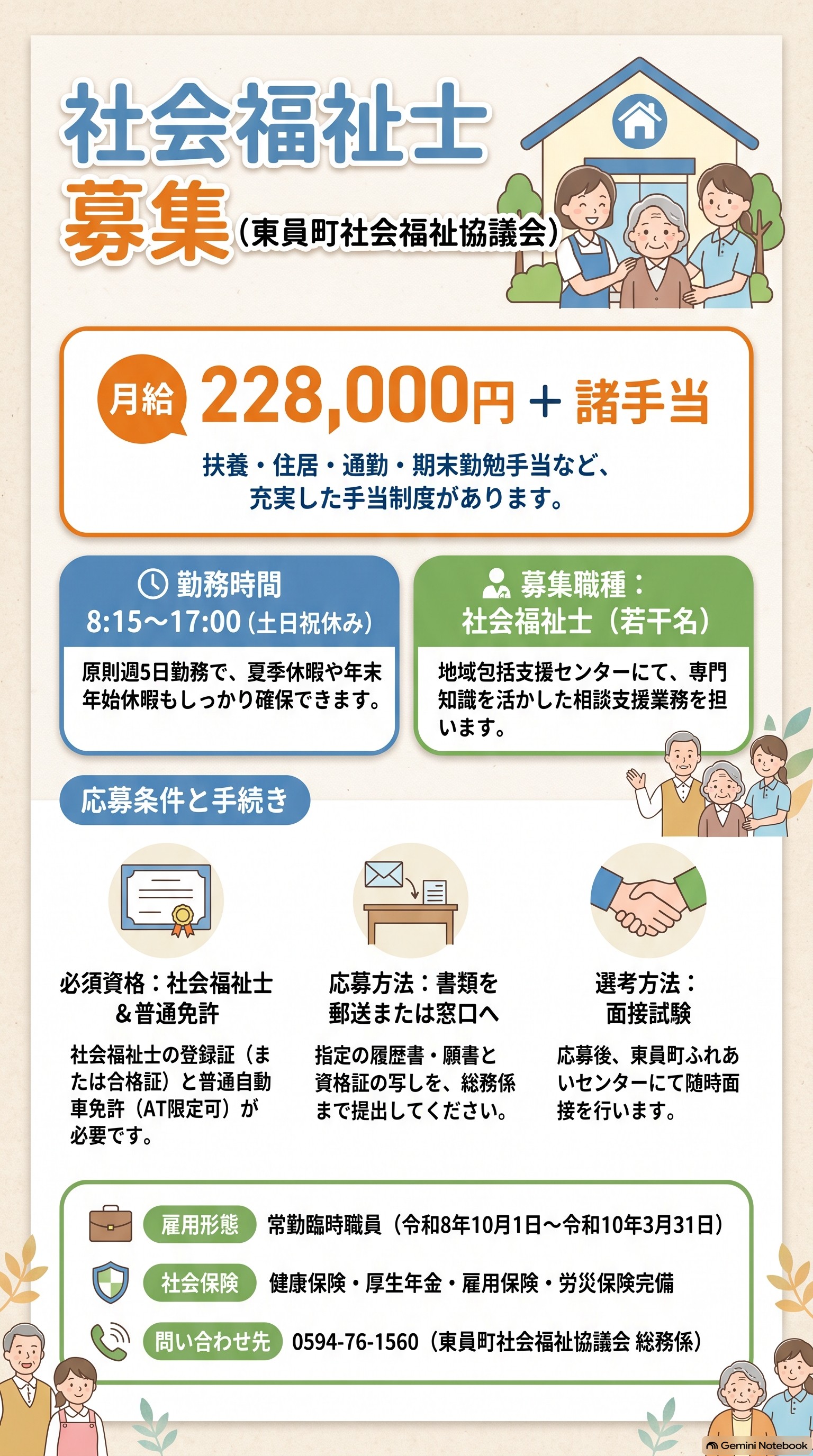 職員採用（社会福祉士）